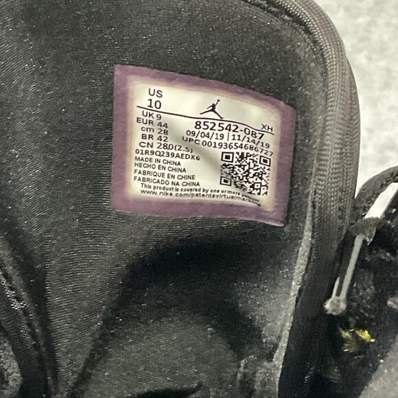 Nike Air Jordan 1 Mid Black Amarillo Orange 852542-087 Mens Size 10 - Picture 5 of 6